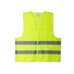 Gilet réfléchissant haute visibilité homologué pour adultes couleur jaune deuxième vue