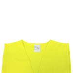 Gilet réfléchissant haute visibilité homologué pour adultes couleur jaune cinquième vue