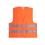 Gilet réfléchissant haute visibilité homologué pour adultes couleur orange première vue