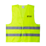 Gilet réfléchissant haute visibilité homologué pour adultes vue principale