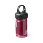 Serviette de sport rafraîchissante avec protection UV50 90x30 cm couleur rouge deuxième vue