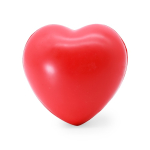 Anti-stress en forme de cœur de plusieurs couleurs à personnaliser couleur rouge deuxième vue