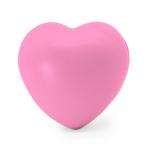 Anti-stress en forme de cœur de plusieurs couleurs à personnaliser couleur rose première vue