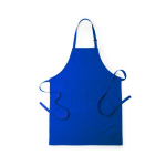 Tablier en coton et polyester avec double poche avant couleur bleu première vue