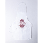 Tablier pour sublimation en non-tissé avec attaches assorties 80 g/m² couleur blanc première vue