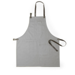Tablier en toile de coton avec plusieurs poches 340 g/m² couleur gris première vue