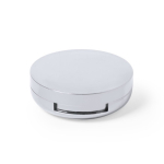 Baume à lèvres dans étui rond coloré avec miroir couleur argenté première vue