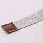 Tablier en coton avec attaches en similicuir réglables 340 g/m² couleur blanc cassé neuvième vue