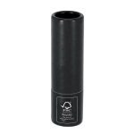 Baume à lèvres avec protection SPF15 en emballage carton recyclé FSC couleur noir première vue