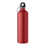 Bouteille anti-fuite en acier inoxydable recyclé de 750 ml couleur rouge