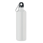 Bouteille anti-fuite en acier inoxydable recyclé de 750 ml couleur blanc