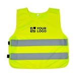 Gilet haute visibilité enfant 7 à 12 ans avec fermeture velcro RFX™ avec zone d'impression