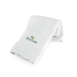 Serviette multi-usage en coton fabriquée en Europe 380 g/m² couleur blanc image avec logo