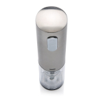 Ouvre-bouteille électrique en acier inoxydable rechargeable par USB couleur gris quatrième vue