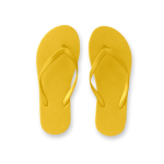Tongs de plage disponibles en plusieurs couleurs couleur jaune première vue