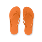 Tongs de plage disponibles en plusieurs couleurs couleur orange première vue