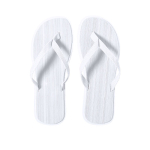 Tongs bicolores avec semelle épaisse en EVA Summer Camp couleur blanc première vue