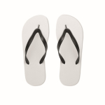 Tongs personnalisées noires sublimées Beach Sublim deuxième vue