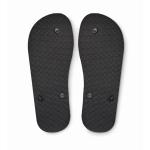 Tongs personnalisées noires sublimées Beach Sublim troisième vue