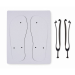 Tongs personnalisées noires sublimées Beach Sublim quatrième vue