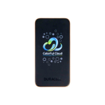 Batterie externe Duracell 10 000 mAh avec charge double USB‑C et USB‑A couleur noir