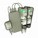 Batterie externe à charge rapide 20 W Fresh 'n Rebel 18 000 mAh couleur vert doux