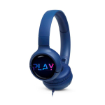 Casque arceau pliable filaire JBL Wave Flex 2 couleur bleu