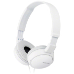 Casque filaire Sony On-Ear, avec son équilibré couleur blanc