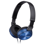 Casque compact personnalisable filaire Sony MDR-ZX310 couleur bleu