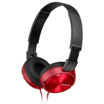 Casque compact personnalisable filaire Sony MDR-ZX310 couleur rouge