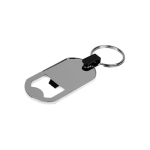 Ouvre-bouteille compact en métal pour porte-clés, rapide et pratique couleur argenté