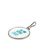 Tirette de fermeture éclair ronde en métal pour sacs et vestes avec zone d'impression