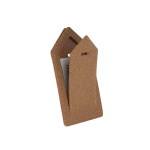Étiquette de bagage en liège durable et résistante couleur marron
