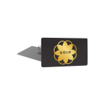 Petit pin's rond en métal brillant et fermeture papillon