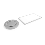 Pin's métallique pour vêtements avec fermeture magnétique ronde