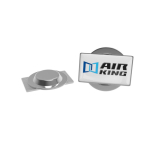 Pin's métallique pour vêtements avec fermeture magnétique carrée