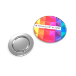 Pin's métallique pour vêtements avec fermeture magnétique carrée