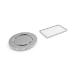 Pin's' métallique avec fermeture magnétique rectangulaire grand format