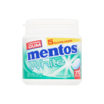 Boîte avec 75 chewing-gums sans sucre Mentos Gum Mint 138g couleur menthe verte