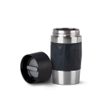 Gobelet isotherme nomade en acier inoxydable, compact et antifuite couleur noir