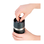 Gobelet isotherme nomade en acier inoxydable, compact et antifuite couleur noir