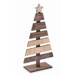 Sapin de Noël décoratif en bois personnalisable couleur bois