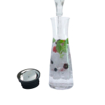 Carafe en verre avec filtre intégré et fermeture pratique WMF 1 L couleur noir