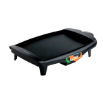 Plancha grill antiadhésive avec réglage température à 5 niveaux Tefal couleur noir