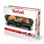 Plancha grill antiadhésive avec réglage température à 5 niveaux Tefal couleur noir