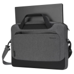 Sacoche pour ordinateur portable en RPET avec poche avant Targus 15,6” couleur gris