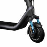 Trottinette électrique pliable avec suspension avant et double frein couleur noir