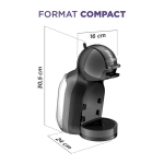 Machine à capsules avec système haute pression Krups Dolce Gusto couleur anthracite