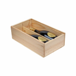 Petite coffret à vin en bois fabrication UE, avec couvercle coulissant