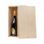 Coffret à vin en bois fabriquée dans l'UE avec couvercle coulissant